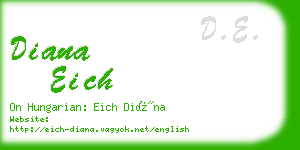 diana eich business card